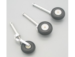 Top-Design CNC Suspension Landing Gear Set With Nose Single Wheel 140mm - (5.0)